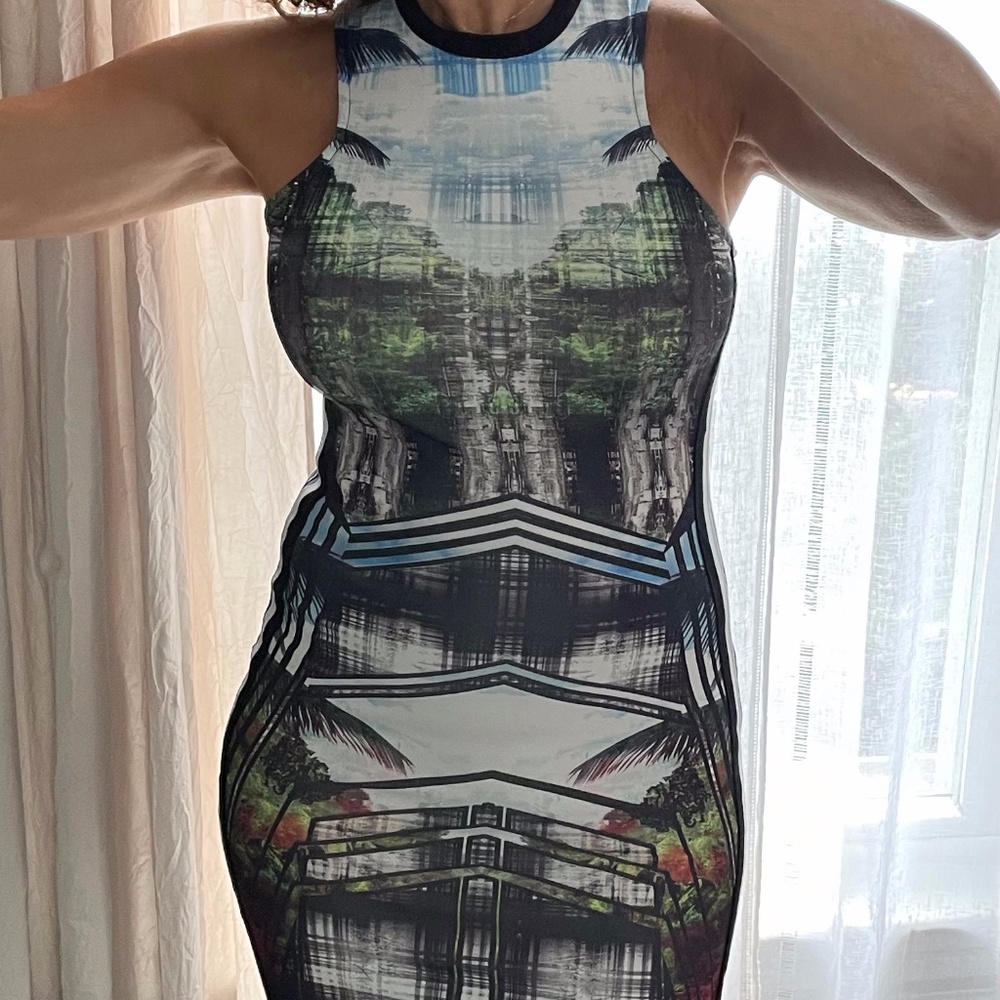 TopShop Geo/Miami Print BodyCon